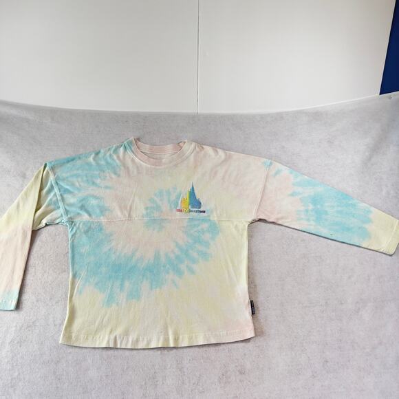 Disney Parks Spirit Jersey Girl's L Pastel Tye Dye w/ Puffy Lettering Logos - Picture 1 of 16